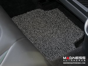 Alfa Romeo Giulia Floor Mats - All Weather - Soft Touch PVC Loop - Front + Rear - Grey/ Black - RWD Alfa Romeo Giulia Floor Mats - All Weather - Soft Touch PVC Loop - Front + Rear - Grey/ Black - RWD